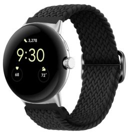 remienok na hodinky Google Pixel Watch - BRAIDED Nylonový remienok pre Google Pixel Watch / Pixel Watch 2 čierny