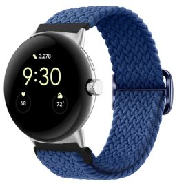 remienok na hodinky Google Pixel Watch - BRAIDED Nylonový remienok pre Google Pixel Watch / Pixel Watch 2 tmavomodrý