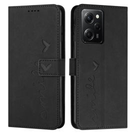 peňaženkové / vyklápacie puzdro Xiaomi Redmi Note 12 Pro 5G - ART SMILE Peňaženkový kryt so šnúrkou Xiaomi Redmi Note 12 Pro 5G / Poco X5 Pro 5G čierny