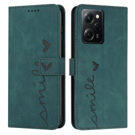 peňaženkové / vyklápacie puzdro Xiaomi Redmi Note 12 Pro 5G - ART SMILE Peňaženkový kryt so šnúrkou Xiaomi Redmi Note 12 Pro 5G / Poco X5 Pro 5G zelený