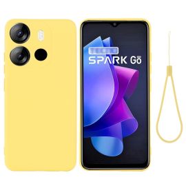 zadný kryt Tecno Spark Go 2023 - RUBBER Ochranný kryt pre Tecno Spark Go 2023 žltý