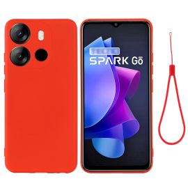 zadný kryt Tecno Spark Go 2023 - RUBBER Ochranný kryt pre Tecno Spark Go 2023 červený