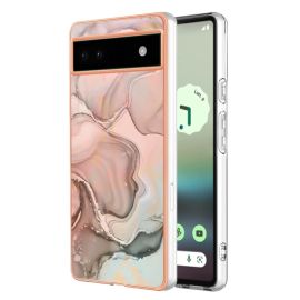 zadný kryt Google Pixel 6a - IMD MARBLE Ochranný kryt Google Pixel 6a ROSE GOLD