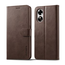 peňaženkové / vyklápacie puzdro Oppo A78 5G - IMEEKE Peňaženkový obal pre Oppo A78 5G tmavohnedý