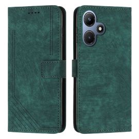 peňaženkové / vyklápacie puzdro Infinix Hot 30i - STRIPE Peňaženkové puzdro s remienkom Infinix Hot 30i zelené