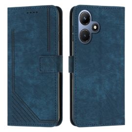 peňaženkové / vyklápacie puzdro Infinix Hot 30i - STRIPE Peňaženkové puzdro s remienkom Infinix Hot 30i modré