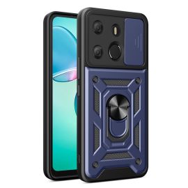 zadný kryt Tecno Spark Go 2023 - RING CAMERA Kryt s držiakom pre Tecno Spark Go 2023 modrý