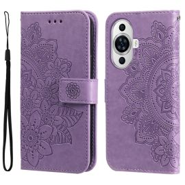 peňaženkové / vyklápacie puzdro Huawei Nova 11 - ART MANDALA Peňaženkové puzdro Huawei nova 11 fialové