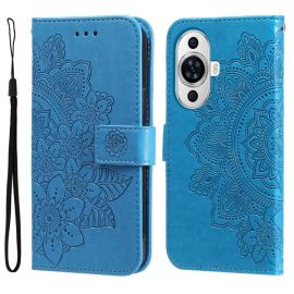 peňaženkové / vyklápacie puzdro Huawei Nova 11 - ART MANDALA Peňaženkové puzdro Huawei nova 11 modré