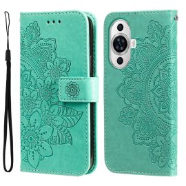 peňaženkové / vyklápacie puzdro Huawei Nova 11 - ART MANDALA Peňaženkové puzdro Huawei nova 11 zelené