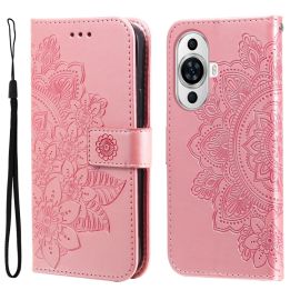 peňaženkové / vyklápacie puzdro Huawei Nova 11 - ART MANDALA Peňaženkové puzdro Huawei nova 11 ružové