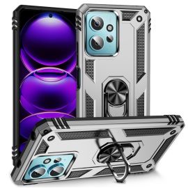 zadný kryt Xiaomi Redmi Note 12 - RING Obal s držiakom pre Xiaomi Redmi Note 12 strieborný