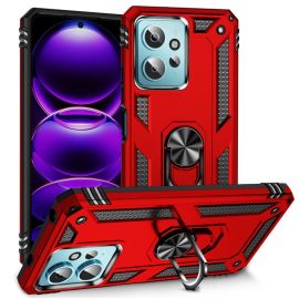 zadný kryt Xiaomi Redmi Note 12 - RING Obal s držiakom pre Xiaomi Redmi Note 12 červený