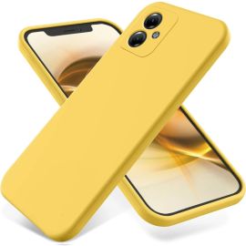 zadný kryt Motorola Moto G54 5G - RUBBER Ochranný kryt pre Motorola Moto G54 5G / G54 Power Edition 5G žltý