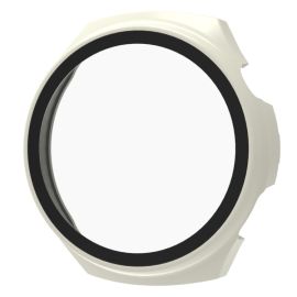 obal na hodinky Huawei Watch 4 - PC FULL COVER Plastový kryt so sklom pre Huawei Watch 4 biely