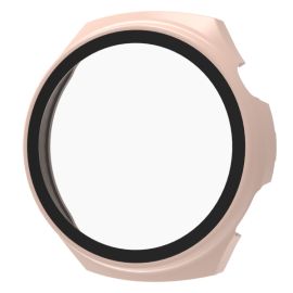 obal na hodinky Huawei Watch 4 - PC FULL COVER Plastový kryt so sklom pre Huawei Watch 4 ružový