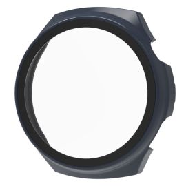 obal na hodinky Huawei Watch 4 Pro - PC FULL COVER Plastový kryt so sklom pre Huawei Watch 4 Pro modrý