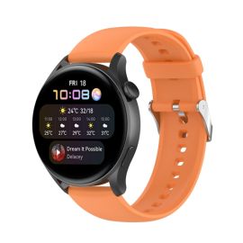 remienok na hodinky Huawei Watch 4 Pro - SILICONE Remienok pre Huawei Watch 4 / Watch 4 Pro oranžový