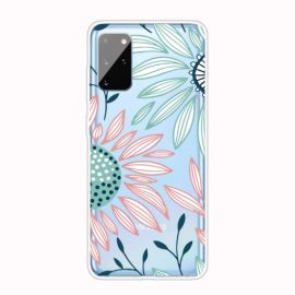 zadný kryt Samsung Galaxy A41 - ART Silikónový kryt Samsung Galaxy A41 FLOWER