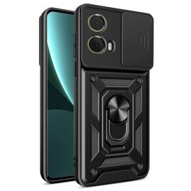 zadný kryt Motorola Moto G85 5G - RING CAMERA Kryt s držiakom pre Motorola Moto G85 5G čierny