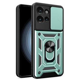 zadný kryt Motorola Edge 50 - RING CAMERA Kryt s držiakom pre Motorola Edge 50 zelený