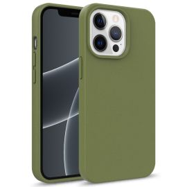 zadný kryt Apple iPhone 15 Pro Max - ECO RUBBER Ochranný obal Apple iPhone 15 Pro Max tmavozelený