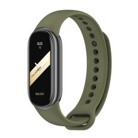remienok na hodinky Xiaomi Smart Band 8 - RUBBER Remienok pre Xiaomi Smart Band 8 tmavozelený