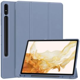 zaklápacie puzdro Samsung Galaxy Tab S9+ - LEATHER Zaklápací obal pre Samsung Galaxy Tab S9+ / S10+ tmavomodrý