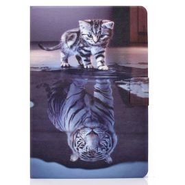 zaklápacie puzdro Huawei - ART Zaklápací obal Huawei MatePad T8 CAT TIGER