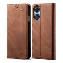 peňaženkové / vyklápacie puzdro Oppo A38 - DENIM Peňaženkový kryt pre Oppo A38 hnedý
