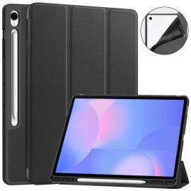 zaklápacie puzdro Samsung Galaxy Tab S10 FE+ - LEATHER Zaklápací kryt pre Samsung Galaxy Tab S10 FE+ čierny