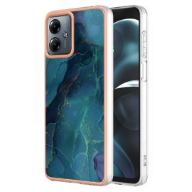 zadný kryt Motorola Moto G14 - IMD MARBLE Ochranný kryt Motorola Moto G14 GREEN