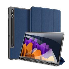 zaklápacie puzdro Samsung Galaxy Tab S8 - DUX DOMO Zaklápací kryt Samsung Galaxy Tab S8 / Tab S7 modrý