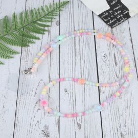 šnúrka Príslušenstvo - PROTEMIO BEADS LONG Retiazka na mobil pod zadný kryt FLOWER