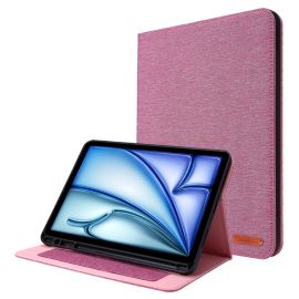 zaklápacie puzdro Apple iPad Air 11 2024 - FABRIC Zaklápací kryt pre Apple iPad Air 11 2025 / Air 11 2024 ružový