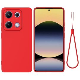 zadný kryt Xiaomi Redmi Note 14S - RUBBER Ochranný kryt pre Xiaomi Redmi Note 14S červený