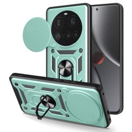 zadný kryt Xiaomi 15 Ultra - RING CAMERA Kryt s držiakom pre Xiaomi 15 Ultra zelený