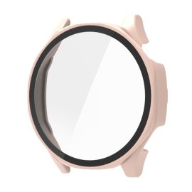 obal na hodinky Huawei Watch GT 5 46mm - PC FULL COVER Plastový kryt so sklom pre Huawei Watch GT 5 46mm ružový