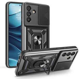 zadný kryt Samsung Galaxy A56 5G - RING CAMERA Kryt s držiakom pre Samsung Galaxy A56 čierny