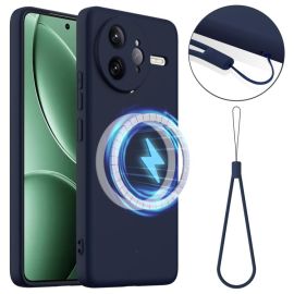 zadný kryt Xiaomi Poco F7 Ultra - RUBBER MAGSAFE Silikónový kryt pre Xiaomi Poco F7 Ultra NAVY BLUE