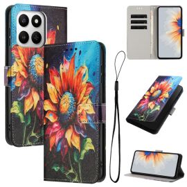 peňaženkové / vyklápacie puzdro Honor X7d - ART Peňaženkový kryt pre Honor 400 Smart 5G / Honor X7d SUNFLOWER