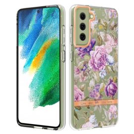 zadný kryt Samsung Galaxy S21 FE 5G - ELECTRO Ochranný kryt Samsung Galaxy S21 FE 5G PURPLE