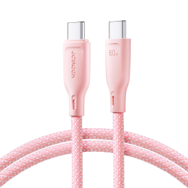 kábel USB Typ-C - JOYROOM MULTI-COLOR S-A34 Kábel USB-C 60W ružový