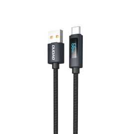 kábel USB káble - DUDAO L7T Kábel USB / USB Typ-C 66W čierny