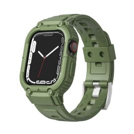 obal na hodinky, remienok na hodinky Apple Watch 6 / SE / 5 / 4 44mm / 1/2/3 42mm - GLACIER Ochranné puzdro pre Apple Watch 9 / 8 / 7 (45mm) / 6 / SE / 5 / 4 (44mm) / 1, 2, 3 (42mm) zelené