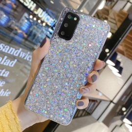zadný kryt Samsung Galaxy Note 10 Plus - GLITTER ochranný obal Samsung Galaxy Note 10 Plus strieborný
