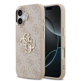 zadný kryt Apple iPhone 17 - GUESS 4G METAL Ochranný obal pre Apple iPhone 17 PINK