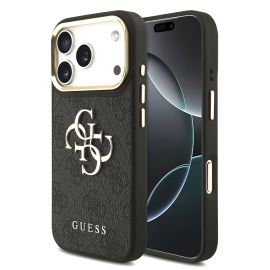 zadný kryt Apple iPhone 17 Pro - GUESS 4G METAL Ochranný obal pre Apple iPhone 17 Pro GREY