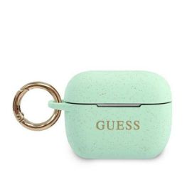 puzdro na slúchadlá Apple Airpods - GUESS Silikónové puzdro pre Apple AirPods Pro zelené