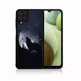zadný kryt Samsung Galaxy A12 - MY ART Silikónový kryt Samsung Galaxy A12 / M12 WOLF (247)